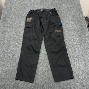 CQR Cargo Pants Mens 34W Black Ripstop Tactical Sapper Utility Workwear Gorpcore